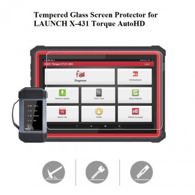 Tempered Glass Screen Protector for LAUNCH X431 Torque AUTOHD